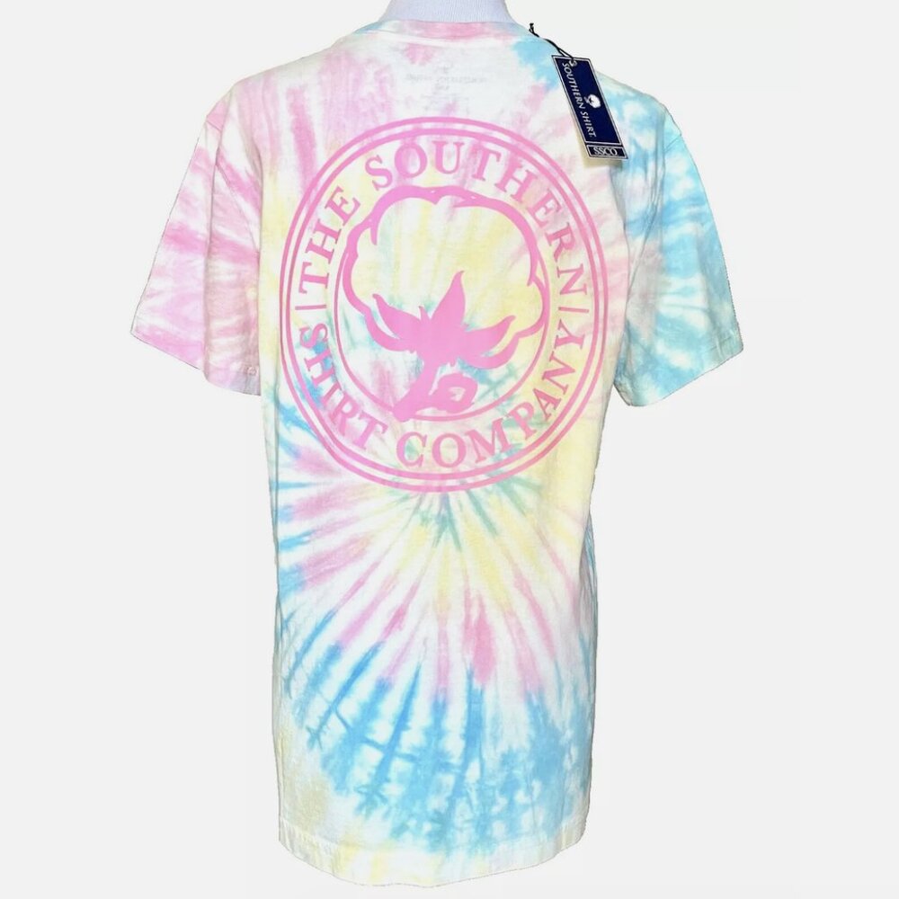 NWT! NEW! SOUTHERN SHIRT COMPANY TIDAL VIBES TEE TIE DYED T-SHIRT WOMENS SIZE XS
